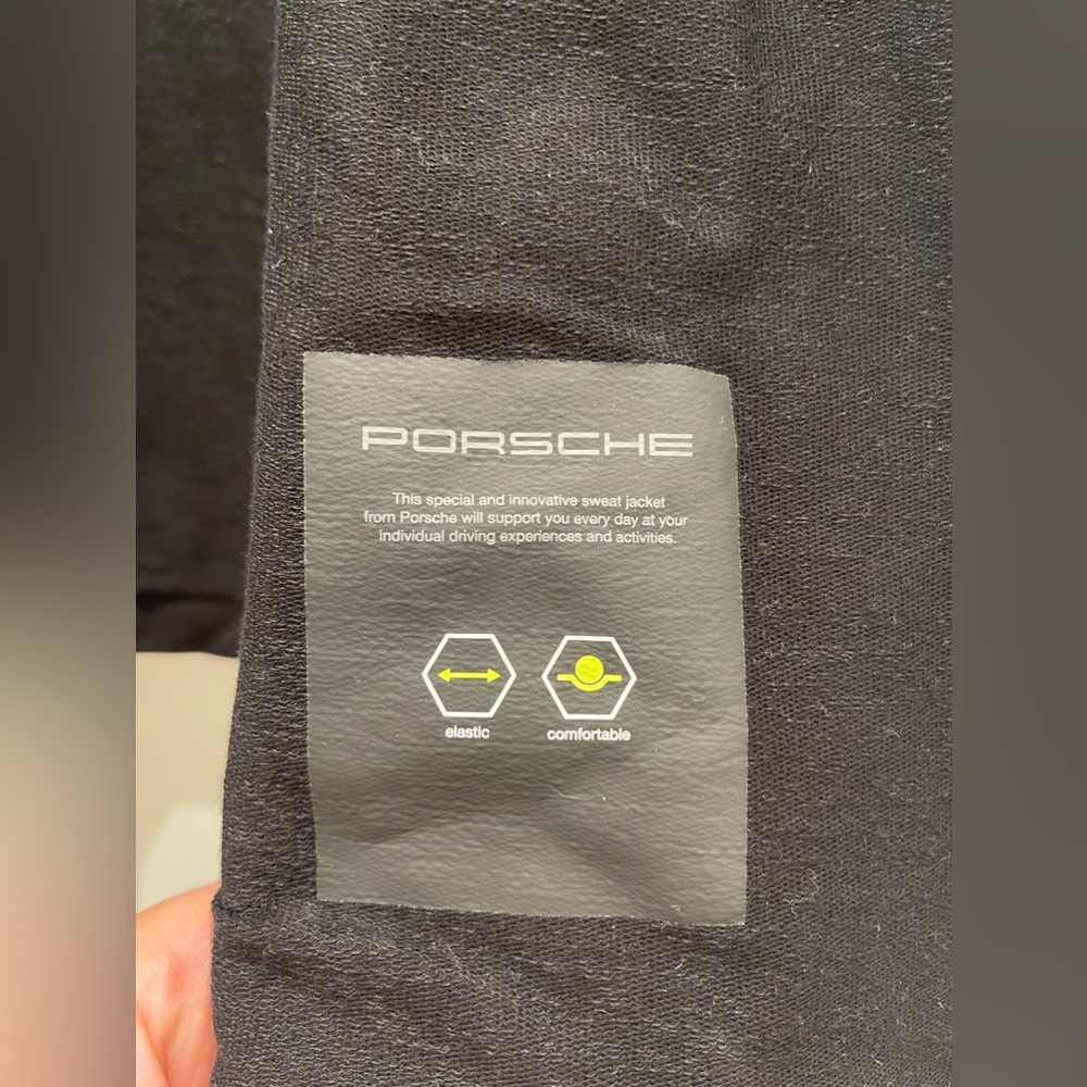 Porsche Drivers Selection Jacket Size XL Sweat Jacket Outer Shell Full Zip Black - Picture 7 of 16